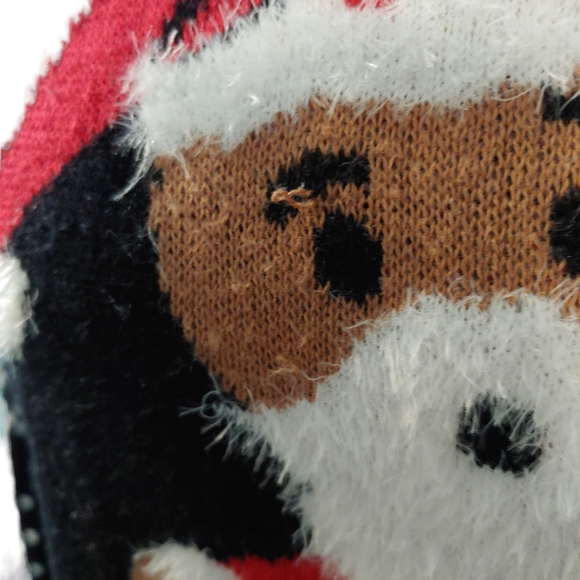 WELL WORN HOLIDAY SWEATER Black Size Medium Ugly Christmas Sweater Gingerbread - Picture 9 of 11